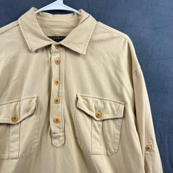 J.L. Powell Brushed Flannel Shirt Performance Long Sleeve Sporting XL Soft - Picture 11 of 11